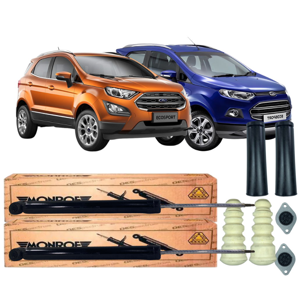 Par Amortecedor Traseiro Coxim Coifa Batente Ford Ecosport