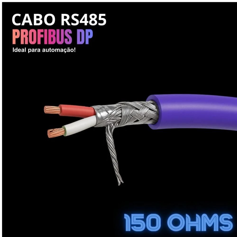 Cabo Profibus DP 1PX22AWG Blindado ED Cabos ED79A