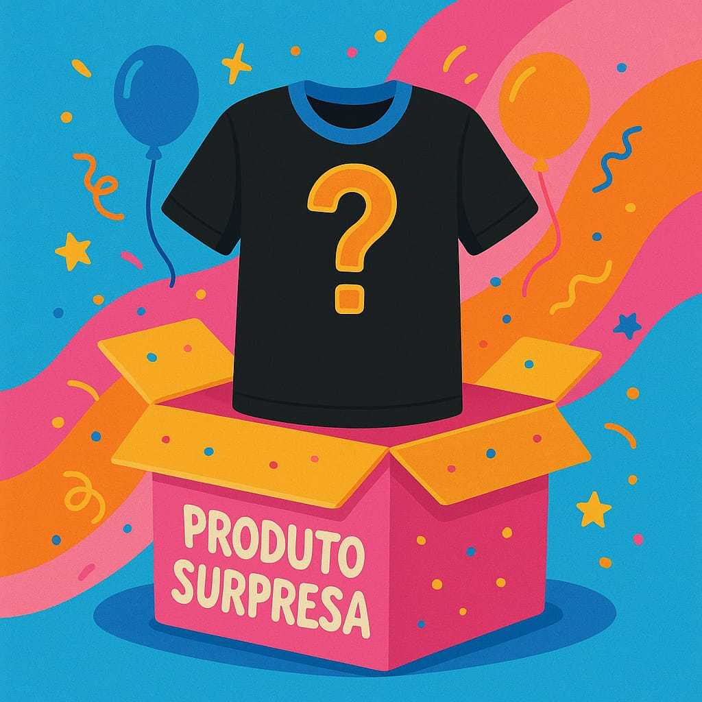 Camiseta Aleatória Infantil Algodão Malha Fria Colorida Mista Mix Pacote Produto Surpresa Estampada