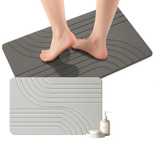 Tapete Banheiro Impermeavel Pedra Diatomacea 60x40cm Absorvente Malha Antiderrapante Secagem Rapida em Oferta na Shopee