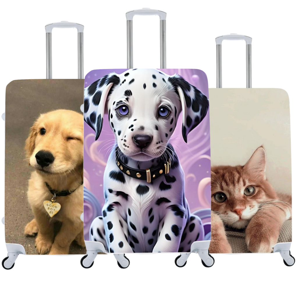 Capa de Mala Animais Estilo e Proteção para Suas Viagens em Oferta na Shopee