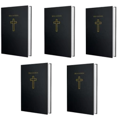 Kit Bíblia Sagrada NVI | Classica Cruz | Capa Dura | 5 Unidades