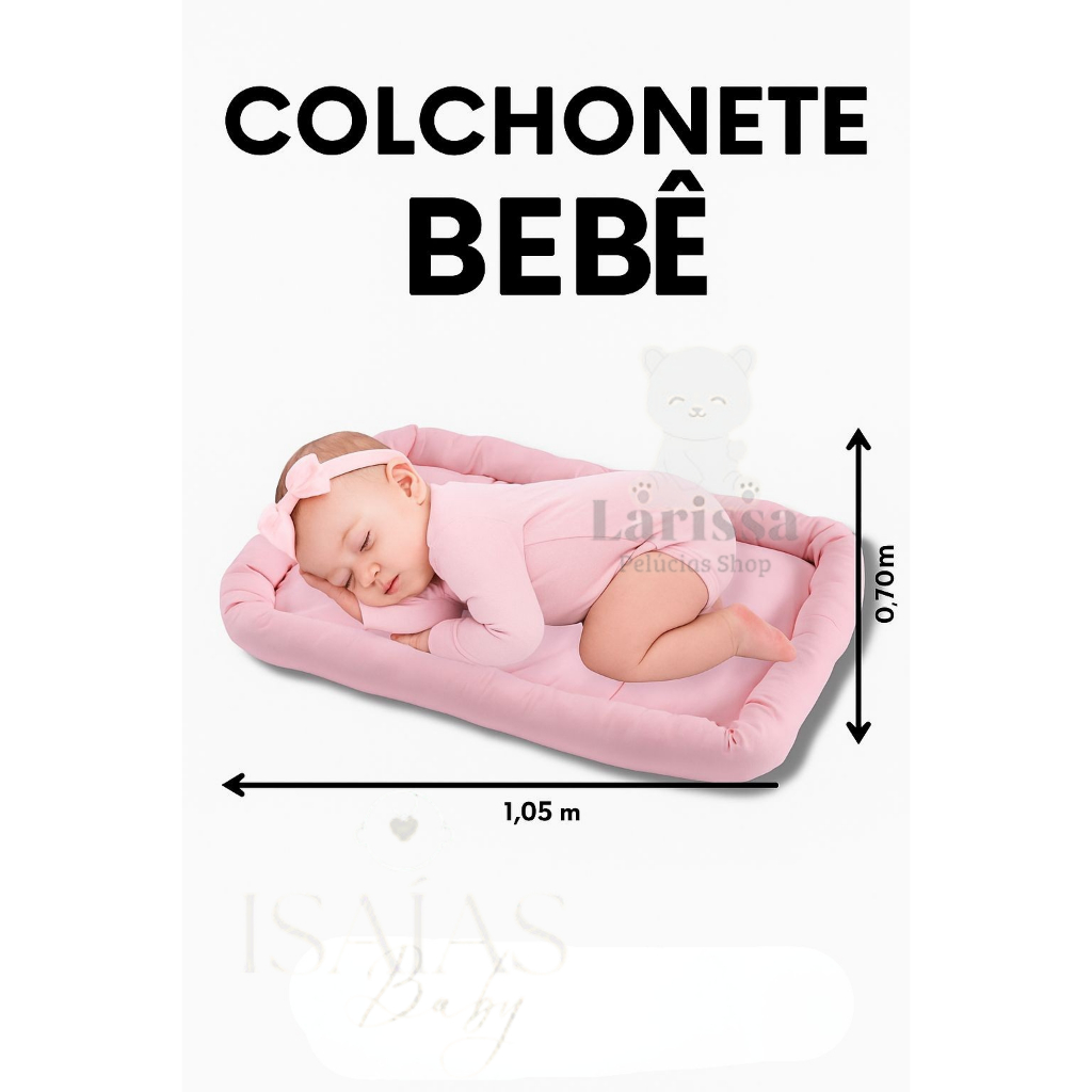 Colchonete de Bebê Dobrável – Conforto e Praticidade, Viagem, Macio, Portátil, Soneca, Atividade, Berço, Cama, Sofá