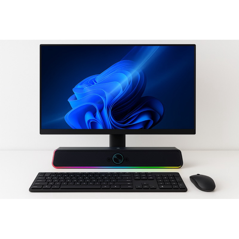 Soundbar Caixa de Som PC RGB Computador Controle de Som Potente — imagem 2 de 2