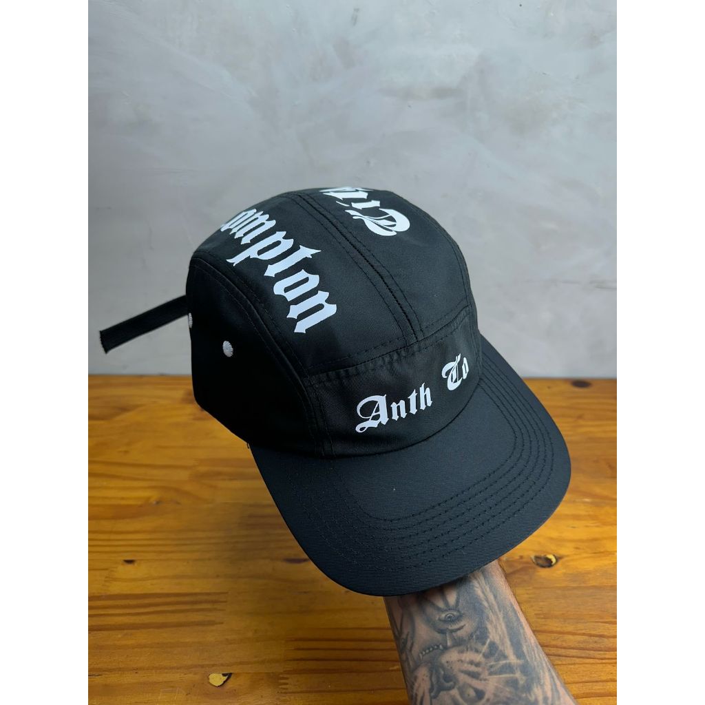 Boné Five Panel Anth Co Original Strapback Aba Reta Compton City Preto
