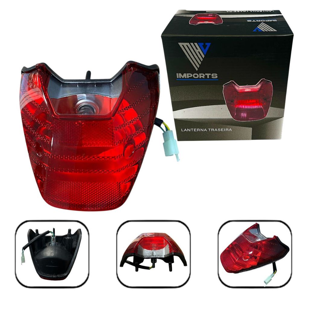Lanterna Traseira Completa cg Titan 150 04/08 Fan 125 09/13 Bros 150 10/15