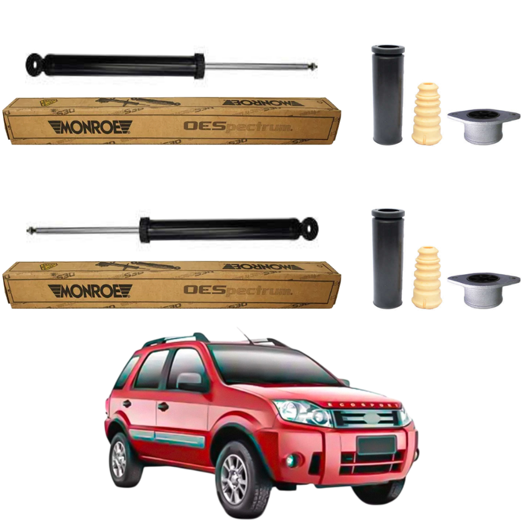 PAR AMORTECEDOR TRASEIRO ECOSPORT 2003 A 2012 ORIGINAL MONROE + KITS
