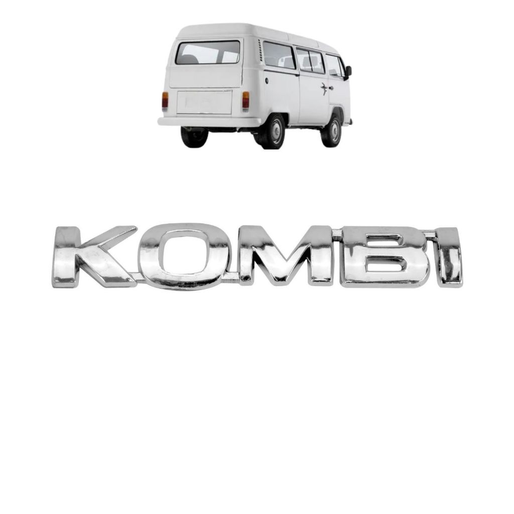 Emblema Letreiro KOMBI Kombi 1996 a 2005 Cromado