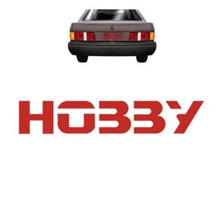 Emblema adesivo HOBBY – Escort 1995 a 1996 - Vermelho em Oferta na Shopee