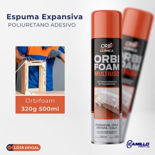 Espuma Expansiva Poliuretano Adesivo Orbifoam 320g 500ml em Oferta na Shopee
