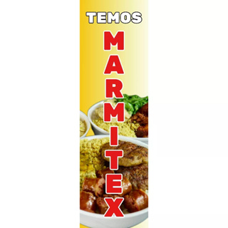Banner Faixa I Temos Marmitex I 30x100cm I Aumente Suas Vendas em Oferta na Shopee