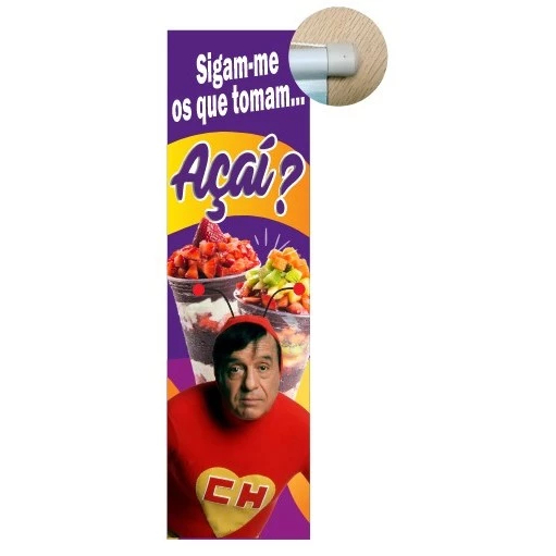 Banner Faixa I Açaí Chapolin Colorado I 30x100cm