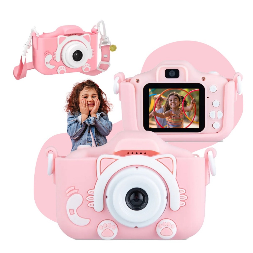 Câmera Infantil Digital Filmadora Infantil Maquina Fotográfica Fotografa Filma Tira Foto De Verdade