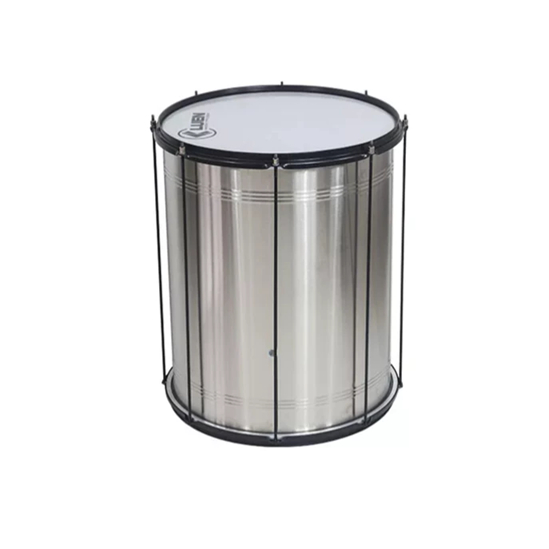 Surdo Luen Chapa Escovada 60 X 16´ Pele Leitosa Aro Preto