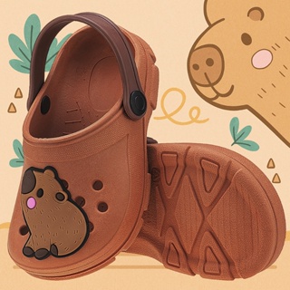 Sandália Babuche Infantil Menina Capivara Fofa Marrom em Oferta na Shopee