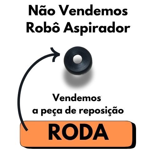 Roda Frontal Dianteira Giratória Robô Aspirador Multilaser Mondial em Oferta na Shopee