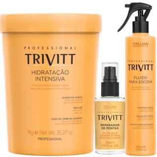 KIT HIDRATAÇÃO 1KG FLUIDO 300 ML REPARADOR 30 ML em Oferta na Shopee