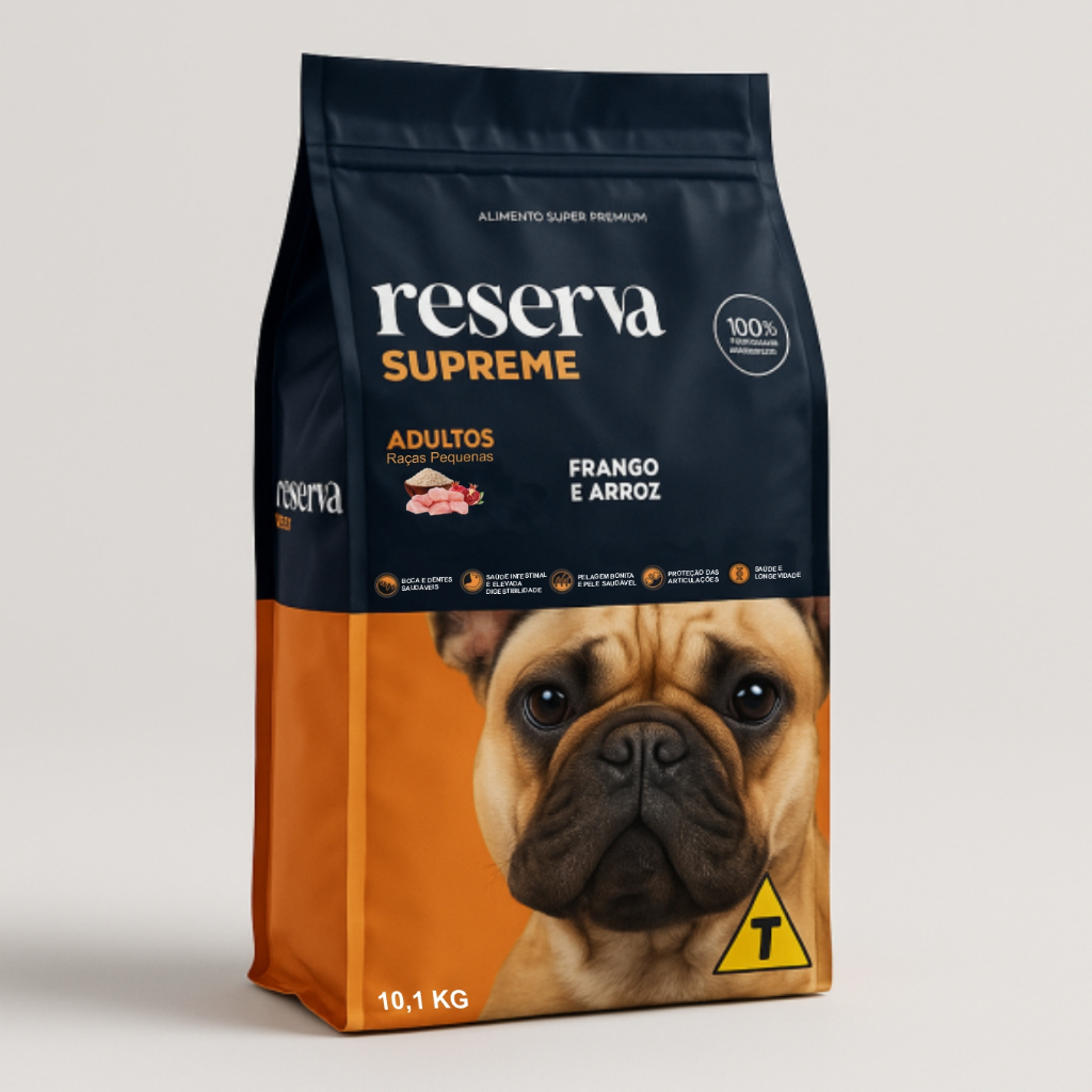 Ração Cães Adultos Raças Pequenas Reserva Supreme Super Premium 10,1 Kg