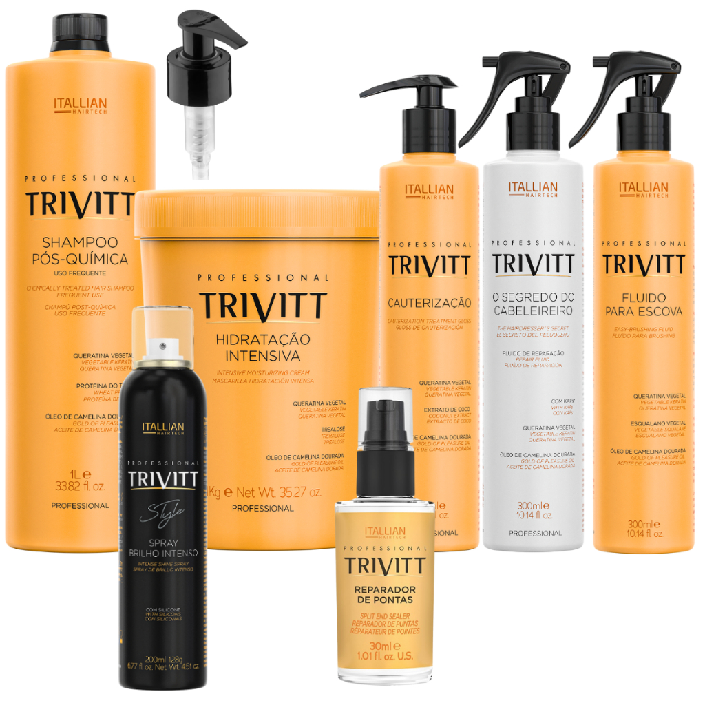 KIT PROFISSIONAL TRIVITT FLUIDO  REPARADOR  BRILHO - Beauty