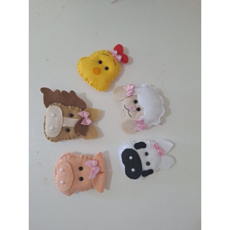 Kit 10 Chaveiros Fazendinha Baby em Feltro – Lembrancinha Festa Infantil. em Oferta na Shopee