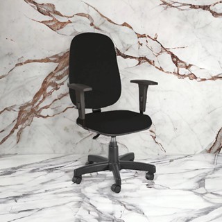 Cadeira de escritório Presidente Giratória Com Braços - Conforto e Ergonomia