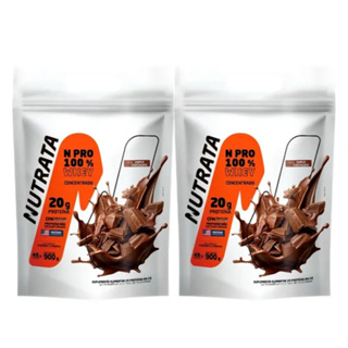 Kit 2x Whey NPRO 100% Concentrado Refil 900g - Nutrata em Oferta na Shopee