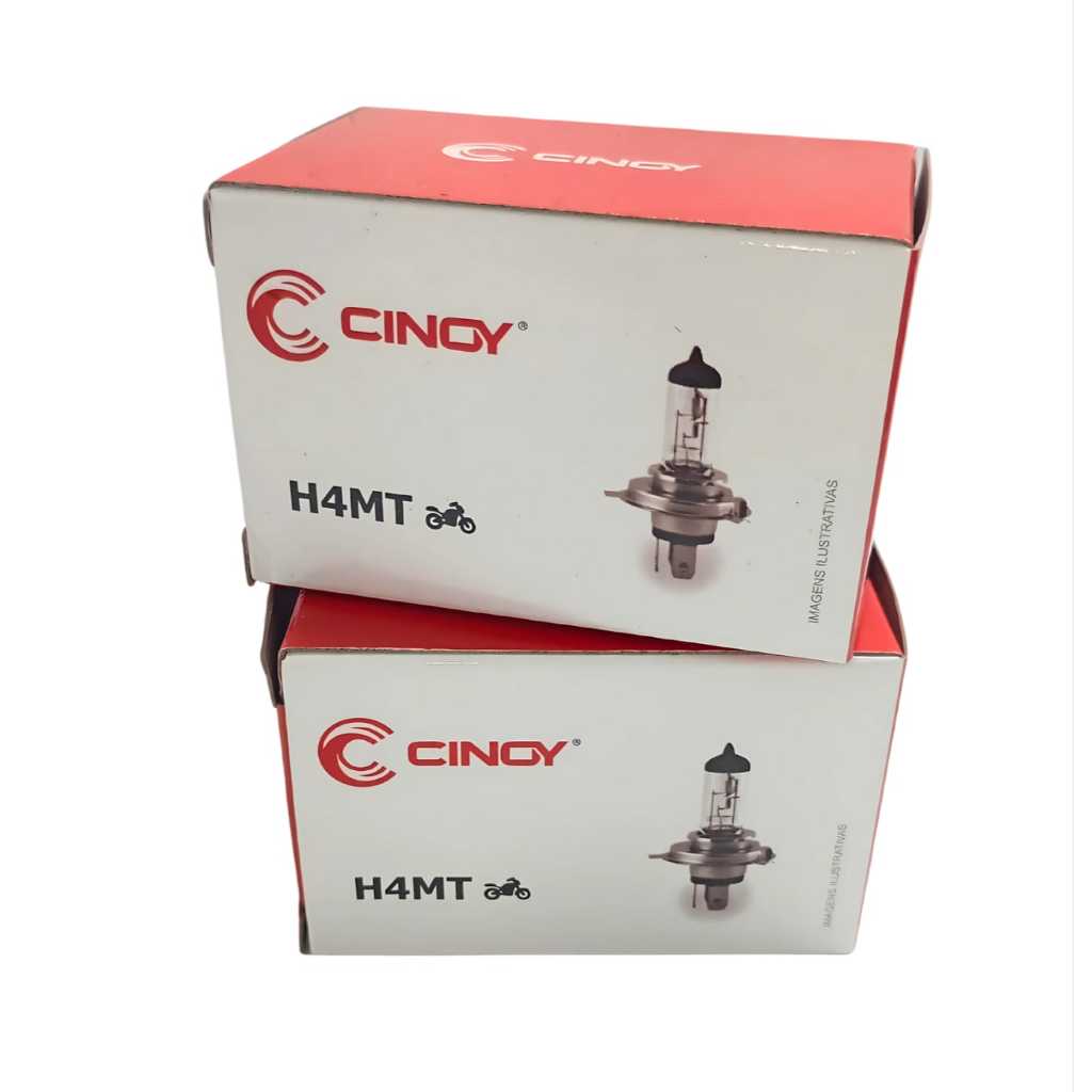 Kit com 2 Lâmpadas Cinoy H4 Moto12V 35W