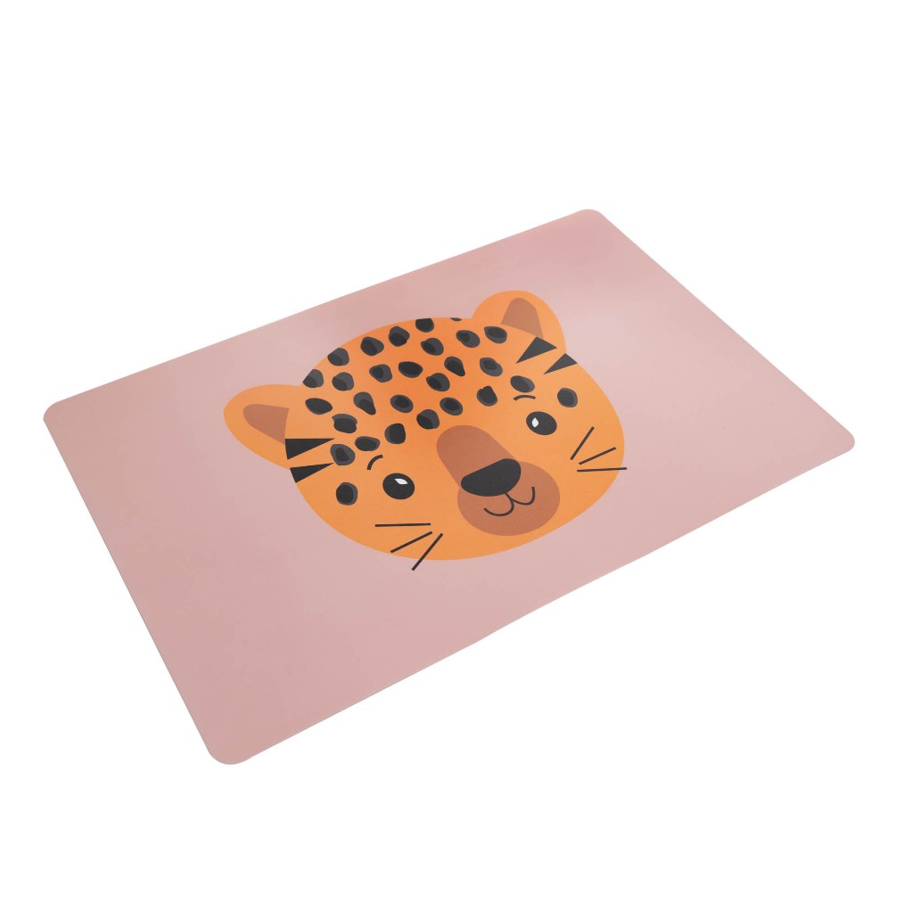 Kit com 1, 4 ou 6 Lugares Americanos Retangulares Tigre 43,5 x 28,5 cm Lyor – Safari para Mesa Posta