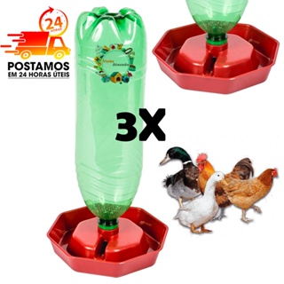 Kit 1 a 9 Unidades Base Bebedouro Automatico Para Galinha Frango Pintinho Angola Codorna Pato Marreco Ganso Aves em Oferta na Shopee