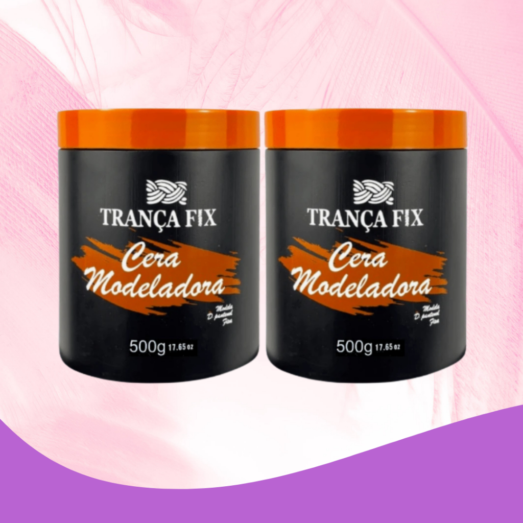 500G Cera Pomada Modeladora Trança Fix Anti Frizz Nagô Box Braids Baby Hair, 500G Cera Pomada Modeladora Trança Fix Anti