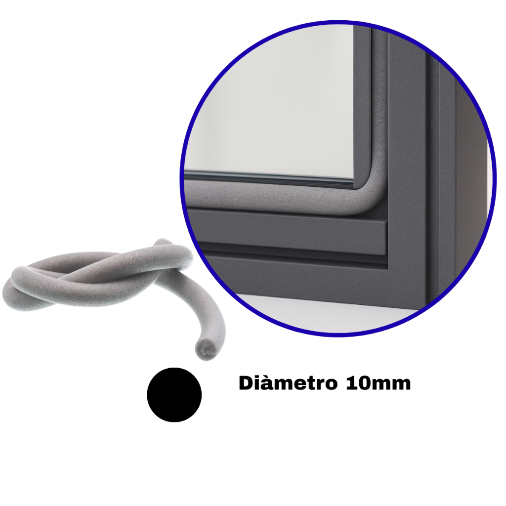 Espuma Vidro Janela Porta Janela Rolo Vedação Tarucel 10mm Rolo em Oferta na Shopee