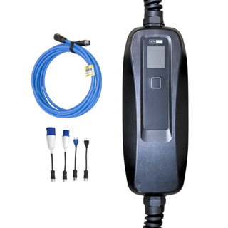 Carregador Portátil Bivolt Para Carros Elétricos Com Plugs De 10,16,20 e 32A + Extensão De 5 Metros 7.2kW De Potência em Oferta na Shopee