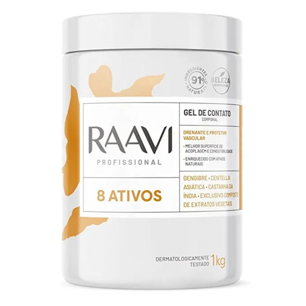 Gel De Contato 8 Ativos 1kg Raavi