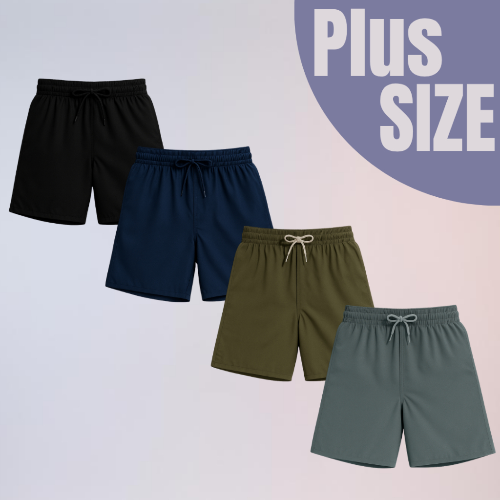 Short Bermuda Plus Size Elastano Liso Mauricinho Secagem Rápida Praia Corrida Treino Academia Premium Rad