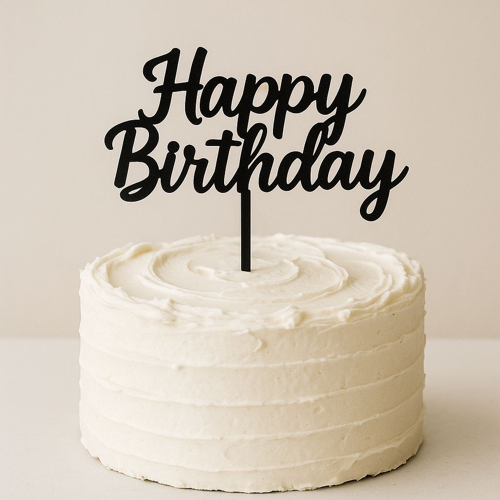 ENVIO IMEDIATO Topo de Bolo Happy Birthday Aniversário | Todas as Cores em Oferta na Shopee