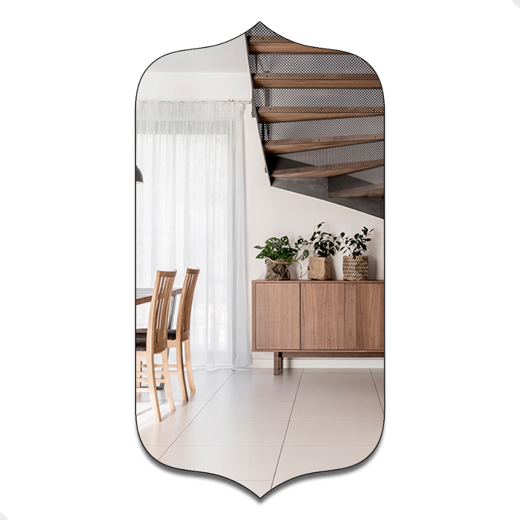 Espelho Pinterest Decorativo Grande Orgânico 60x80 Mod Bali para Quarto Sala Escritório - Home & Living