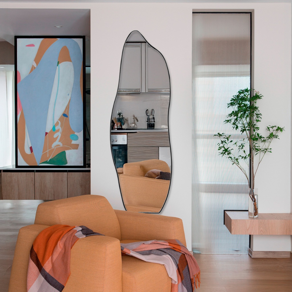 Espelho Grande de Corpo Inteiro Flame 150x50cm de Parede Para Closet Quarto Banheiro Sala Hall Decorativo em Oferta na Shopee