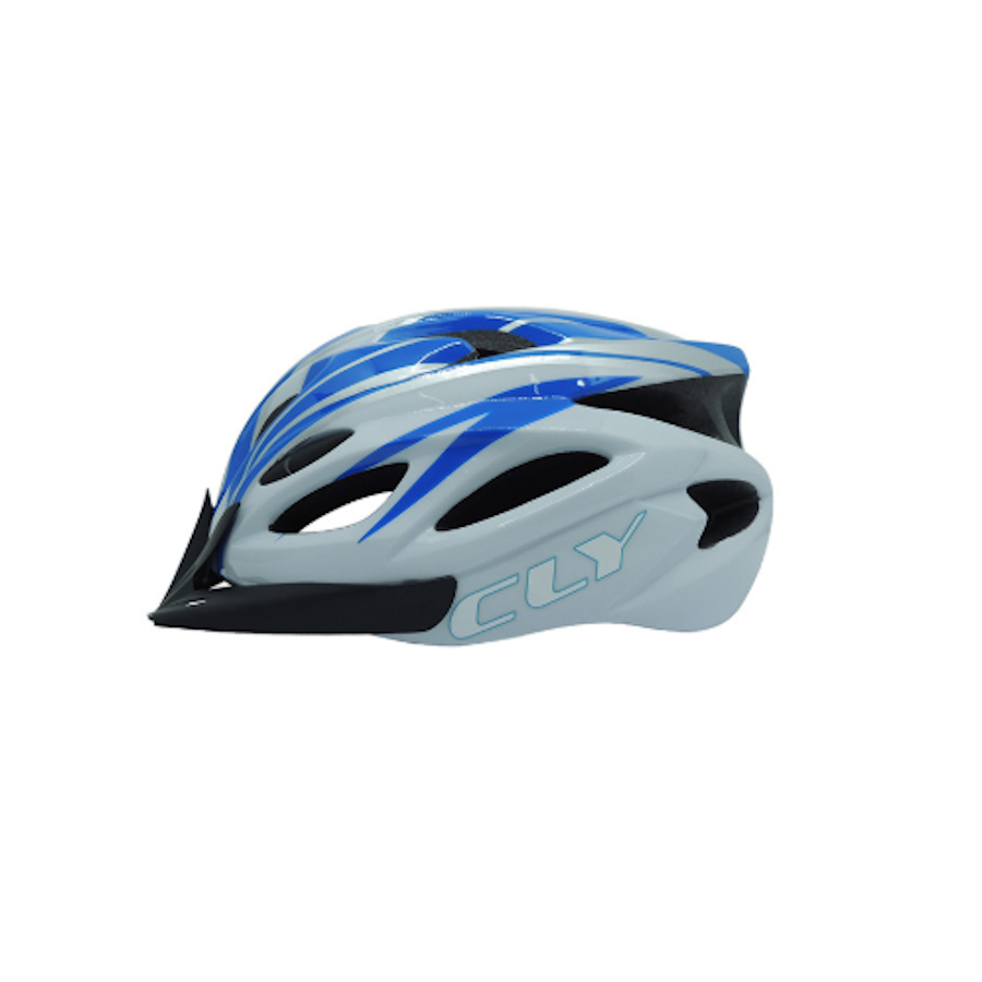 Capacete Bike Calypso Azul Com Branco Tam-G (58/62cm).