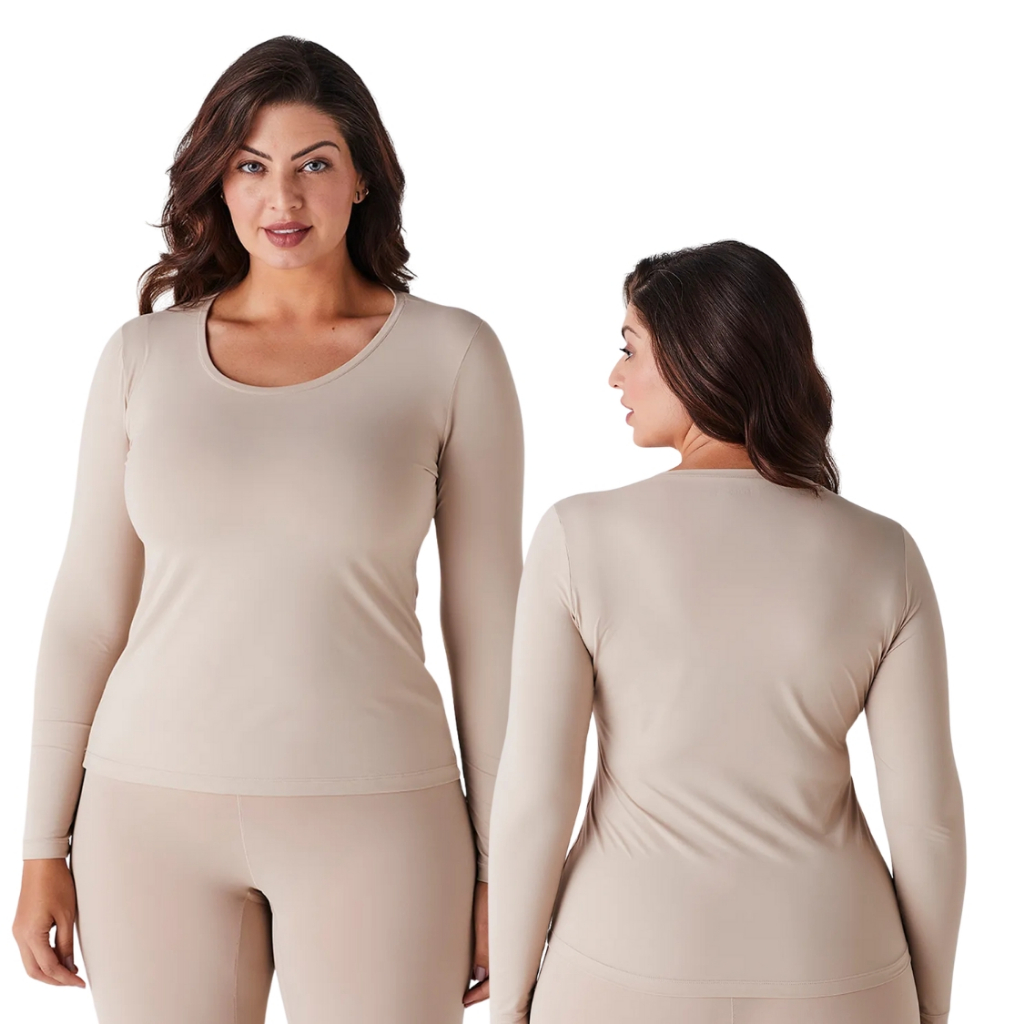 Camiseta Feminina Térmica  com Emana da Liz que Aquece e Hidrata