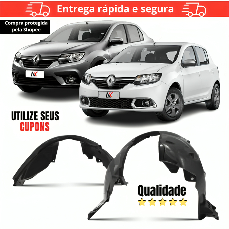 Par/Un Parabarro Sandero Logan 2014 2015 2016 2017 2018 2019 2020 2021 2022 2023 2024 Asa Urubu PARABARRO ASA URUBU MORC em Oferta na Shopee