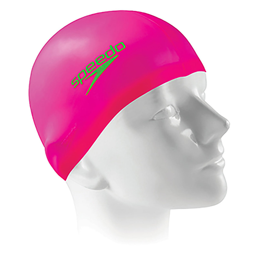 Touca de Natação Flat Cap em Silicone - ROSA NEON - Sports & Outdoors