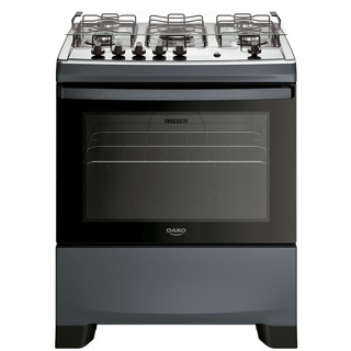 Fogão 5 Bocas Titanium com Mesa Inox Dako Supreme - Bivolt em Oferta na Shopee
