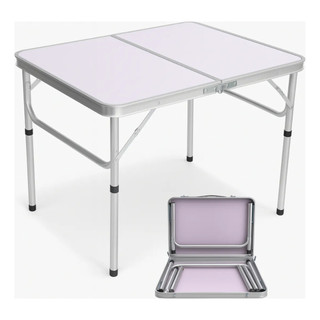 Mesa Dobrável de Alumínio com Tampo de MDF 1,20 x 60 CM ou 90 x 60 CM