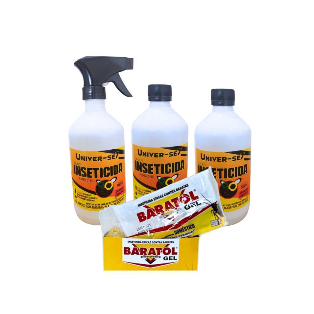 3 Mata Baratas Francesinha 500ml com borrifador + Gel 10g Mata Baratas Grande sem cheiro em Oferta na Shopee