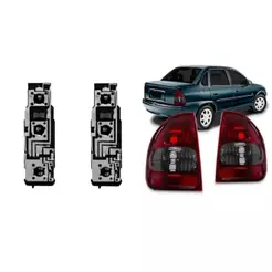 Kit Par Lanterna Tras + Circuito Corsa Classic Sedan Bolha 1994 1995 1996 1997 98 99 2000 01 02 03 04 05 06 07 08 09 10