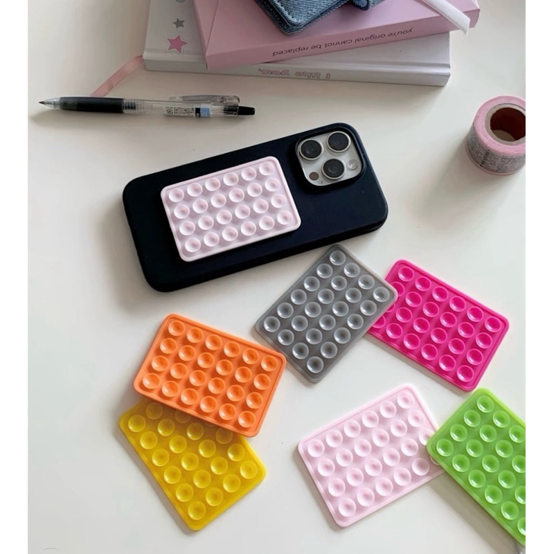 Ventosas de silicone dupla face para Capinha de IPhone e Android em Oferta na Shopee