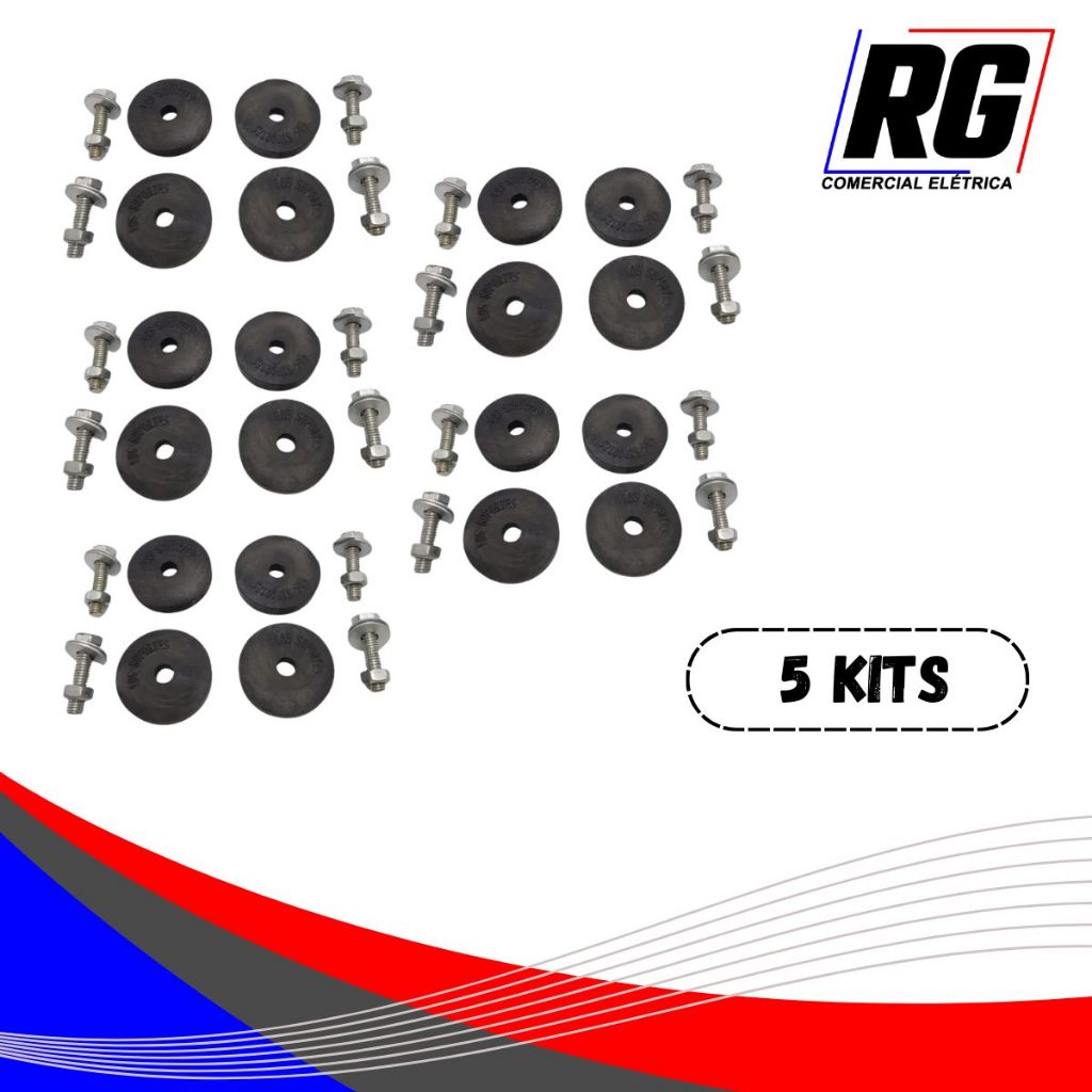 Combo 5 Kits Fixação Para Suporte Ar Condicionado Condensadora Split