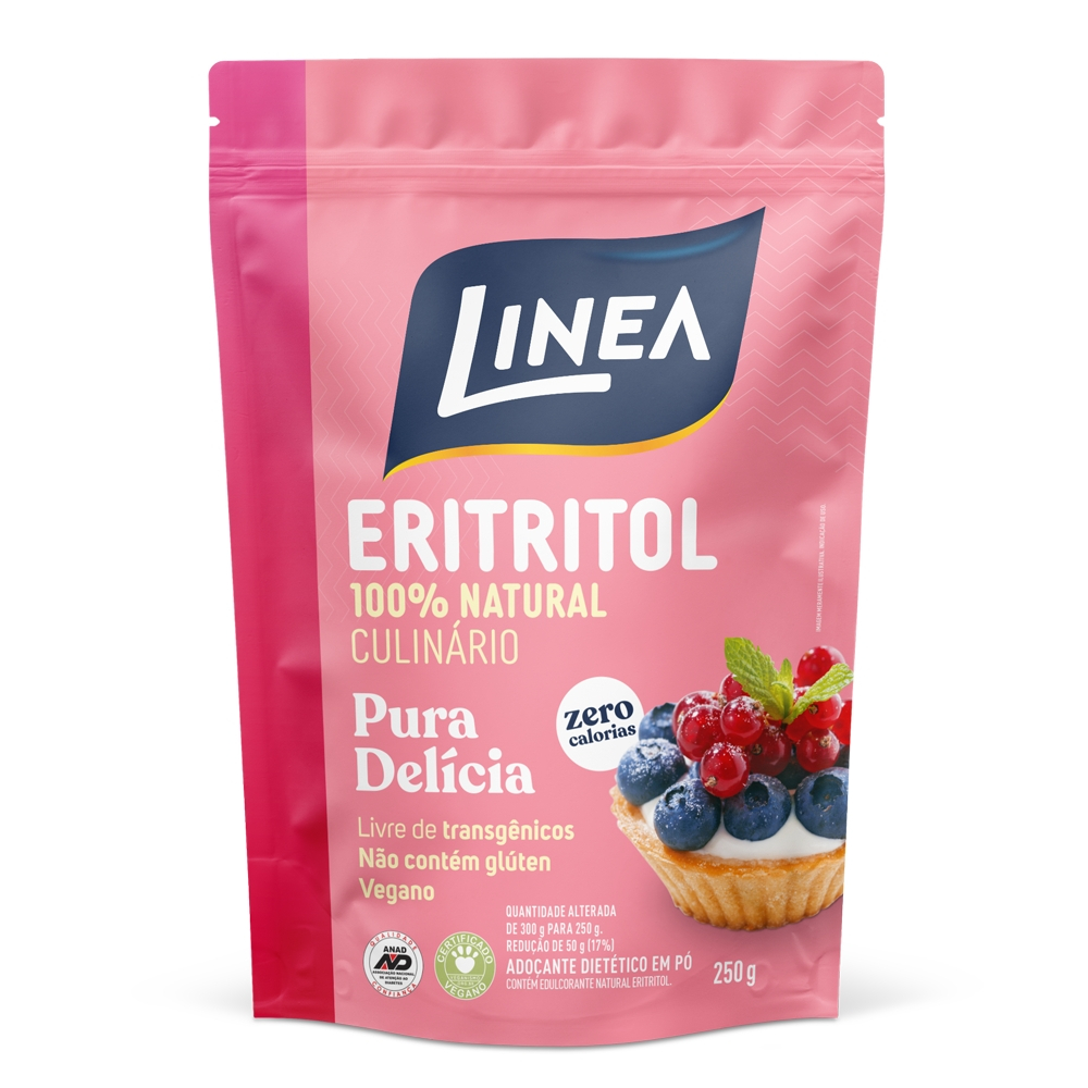 Adoçante em pó Eritritol Linea de 250g