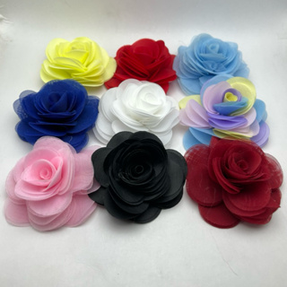 Aplique Flor de Organza com 5 unidades em Oferta na Shopee