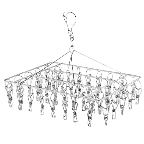 Varal De 40 Clips Inox Prendedores Cabide Para Roupas Intimas Para Pequenas